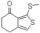 结构式 CAS# 168279-57-0, 6,7-二氢-3-(甲硫基)苯并[c]噻吩-4(5H)-酮