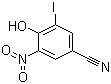 结构式 CAS# 1689-89-0, 硝碘酚腈; 硝羟碘苄腈; 4-羟基-3-碘-5-硝基苄腈