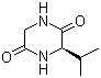 structure of CAS# 16944-60-8, (S)-3-Isopropyl-2,5-piperazinedione;Cyclo(-Val-Gly)