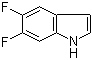结构式 CAS# 169674-01-5, 5,6-二氟吲哚