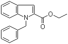 structure of CAS# 17017-66-2, Ethyl 1-benzyl-2-indolecarboxylate;1-Benzyl-1H-indole-2-carboxylic acid ethyl ester