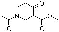 structure of CAS# 17038-83-4, 1-Acetyl-4-oxo-3-piperidinecarboxylic acid methyl ester;1-Acetyl-4-oxonipecotic acid methyl ester
