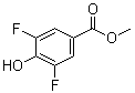 structure of CAS# 170572-47-1, 3,5-Difluoro-4-hydroxybenzoic acid methyl ester