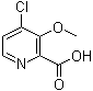 结构式 CAS# 170621-86-0, 4-氯-3-甲氧基吡啶-2-羧酸