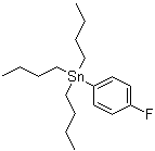 结构式 CAS# 17151-47-2, 三丁基(4-氟苯基)锡烷