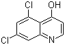 结构式 CAS# 171850-29-6, 5,7-二氯-4-羟基喹啉