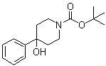 structure of CAS# 172734-33-7, tert-Butyl 4-hydroxy-4-phenylpiperidine-1-carboxylate