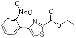 structure of CAS# 172848-60-1, 4-(2-Nitrophenyl)-2-thiazolecarboxylic acid ethyl ester
