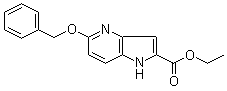 structure of CAS# 17288-31-2, 5-(Benzyloxy)-1H-pyrrolo[3,2-b]pyridine-2-carboxylic acid ethyl ester ;5-(Phenylmethoxy)-1H-pyrrolo[3,2-b]pyridine-2-carboxylic acid ethyl ester
