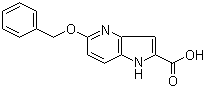 structure of CAS# 17288-34-5, 5-(Benzyloxy)-1H-pyrrolo[3,2-b]pyridine-2-carboxylic acid;5-(Phenylmethoxy)-1H-pyrrolo[3,2-b]pyridine-2-carboxylic acid