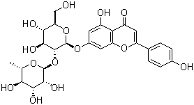 structure of CAS# 17306-46-6, Rhoifolin;Apigenin 7-O-neohesperidoside