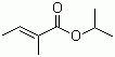 structure of CAS# 1733-25-1, Isopropyl tiglate;Isopropyl 2-methylcrotonate; 2-Methyl-2-butenoic acid isopropyl ester