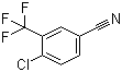 结构式 CAS# 1735-54-2, 3-三氟甲基-4-氯苯腈