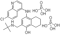 结构式 CAS# 173531-58-3, 磷酸萘酚喹