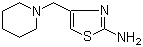 structure of CAS# 17386-10-6, 4-(1-Piperidinylmethyl)-2-thiazolamine;4-(Piperidin-1-ylmethyl)thiazol-2-amine; [4-[(Piperidin-1-yl)methyl]thiazol-2-yl]amine