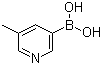 structure of CAS# 173999-18-3, 5-Methylpyridine-3-boronic acid;5-Methyl-3-pyridineboronic acid