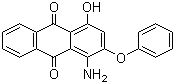 结构式 CAS# 17418-58-5, 分散红 60; 1-氨基-2-苯氧基-4-羟基蒽醌; 溶剂红 146