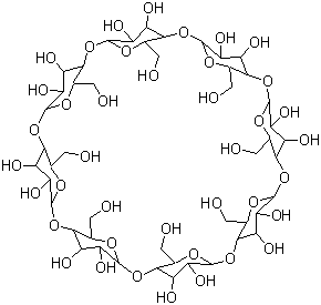 结构式 CAS# 17465-86-0, gamma-环糊精