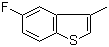 structure of CAS# 17514-63-5, 5-Fluoro-3-methylbenzo[b]thiophene
