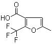 结构式 CAS# 17515-74-1, 5-甲基-2-三氟甲基呋喃-3-羧酸