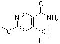 6-甲氧基-4-(三氟甲基)-3-吡啶甲酰胺分子结构 (CAS 175204-87-2)