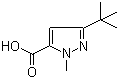 结构式 CAS# 175277-11-9, 3-叔丁基-1-甲基-1H-吡唑-5-甲酸