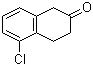 结构式 CAS# 17556-19-3, 5-氯-3,4-二氢-1H-2-萘酮; 5-氯-2-四氢萘酮