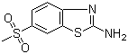 structure of CAS# 17557-67-4, 2-Amino-6-methylsulfonylbenzothiazole;6-Methanesulfonylbenzothiazol-2-ylamine