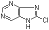 结构式 CAS# 17587-87-0, 8-氯嘌呤