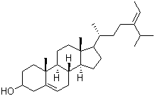 structure of CAS# 17605-67-3, Fucosterol;3beta-Hydroxy-5,24(28)-stigmastadiene