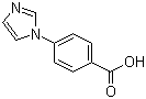结构式 CAS# 17616-04-5, 4-(1H-咪唑-1-基)苯甲酸