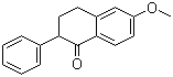 结构式 CAS# 1769-84-2, 6-甲氧基-2-苯基四氢萘酮