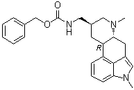 structure of CAS# 17692-51-2, Methergoline;D-[(4,6,6a,7,8,9,10,10a-Octahydro-4,7-dimethyl-10aalpha-indolo[4,3-fg]quinolin-9beta-yl)methyl]carbamic acid benzyl ester; FI 6337; Liserdol; MCE; Metergolin; Metergoline