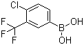 structure of CAS# 176976-42-4, 4-Chloro-3-(trifluoromethyl)phenylboronic acid;4-Chloro-3-(trifluoromethyl)benzeneboronic acid