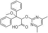structure of CAS# 177036-94-1, Ambrisentan;2-(4,6-Dimethylpyrimidin-2-yl)oxy-3-methoxy-3,3-di(phenyl)propanoic acid
