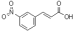 structure of CAS# 1772-76-5, trans-3-Nitrocinnamic acid;(2E)-3-(3-Nitrophenyl)-2-propenoic acid; (E)-3-Nitrocinnamic acid; (E)-m-Nitrocinnamic acid; trans-3-(3-Nitrophenyl)acrylic acid