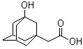 结构式 CAS# 17768-36-4, 3-羟基金刚烷-1-乙酸