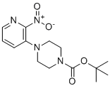 structure of CAS# 1779124-68-3, Palbociclib Impurity 98;tert-Butyl 4-(2-nitropyridin-3-yl)piperazine-1-carboxylate