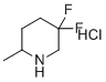 structure of CAS# 1780950-86-8, 5,5-Difluoro-2-methylpiperidine hydrochloride