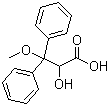structure of CAS# 178306-51-9, 2-Hydroxy-3-methoxy-3,3-diphenylpropanoic acid;alpha-Hydroxy-beta-methoxy-beta-phenylbenzenepropanoic acid