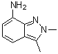 结构式 CAS# 1783625-55-7, 2,3-二甲基-2H-吲唑-7-胺
