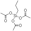结构式 CAS# 17865-07-5, 丙基三乙酰氧基硅烷