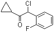 structure of CAS# 178688-43-2, 2-Chloro-1-cyclopropyl-2-(2-fluorophenyl)ethanone