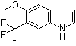structure of CAS# 178896-78-1, 5-Methoxy-6-(trifluoromethyl)indole;6-Trifluoromethyl-5-methoxyindole