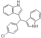 结构式 CAS# 178946-89-9, 4-氯苯基-3,3'-二吲哚基甲烷