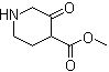 结构式 CAS# 179023-37-1, 3-氧代-4-哌啶羧酸甲酯