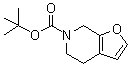 结构式 CAS# 179060-28-7, 4,7-二氢呋喃并[2,3-c]吡啶-6(5H)-羧酸叔丁酯