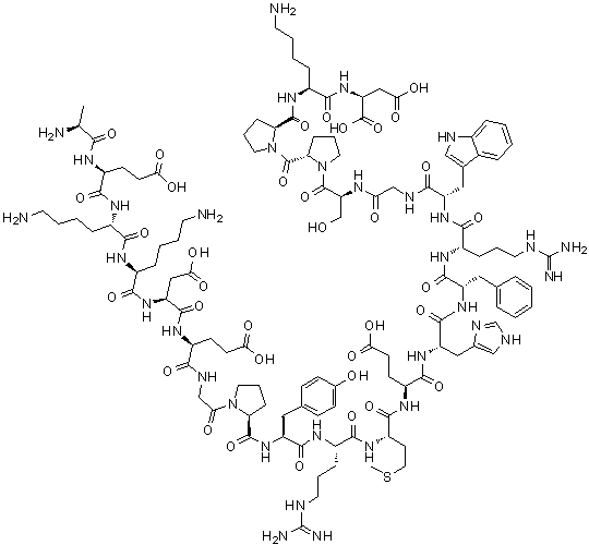 结构式 CAS# 17908-57-5, beta-促黑激素