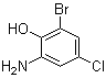 结构式 CAS# 179314-60-4, 2-氨基-6-溴-4-氯苯酚