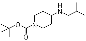 structure of CAS# 179556-97-9, tert-Butyl 4-(2-methylpropylamino)piperidine-1-carboxylate;4-Isobutylaminopiperidine-1-carboxylic acid tert-butyl ester